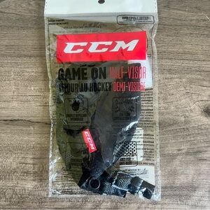 CCM Hockey Game On Mask Half Visor Black